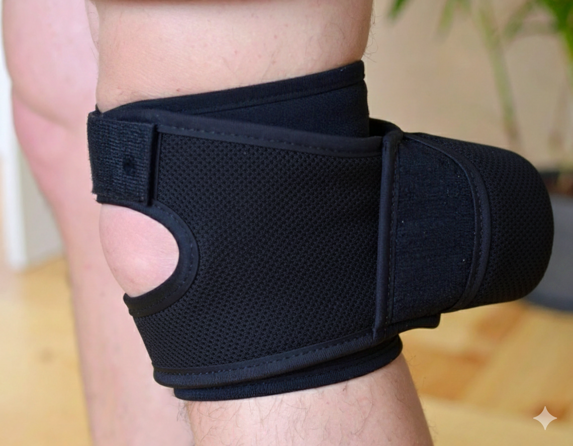 Close-up view of the GAPR brace hardware and fabric details